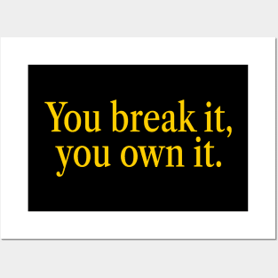 You Break It You Own It Caitlin Clark Ver.3 Posters and Art